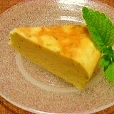 炊飯器で☆レモンバーム入りチーズケーキ